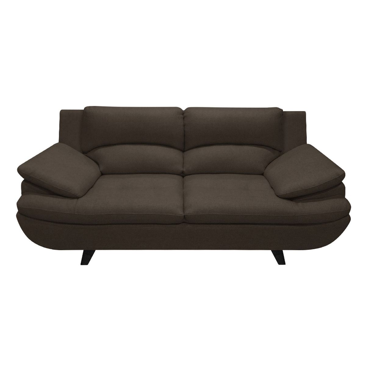 PULLMAN - Sofá Moderno en Microfibra 2 Puestos Cindy Café 180 x 95 x 85 cm Amoblando - Mueble