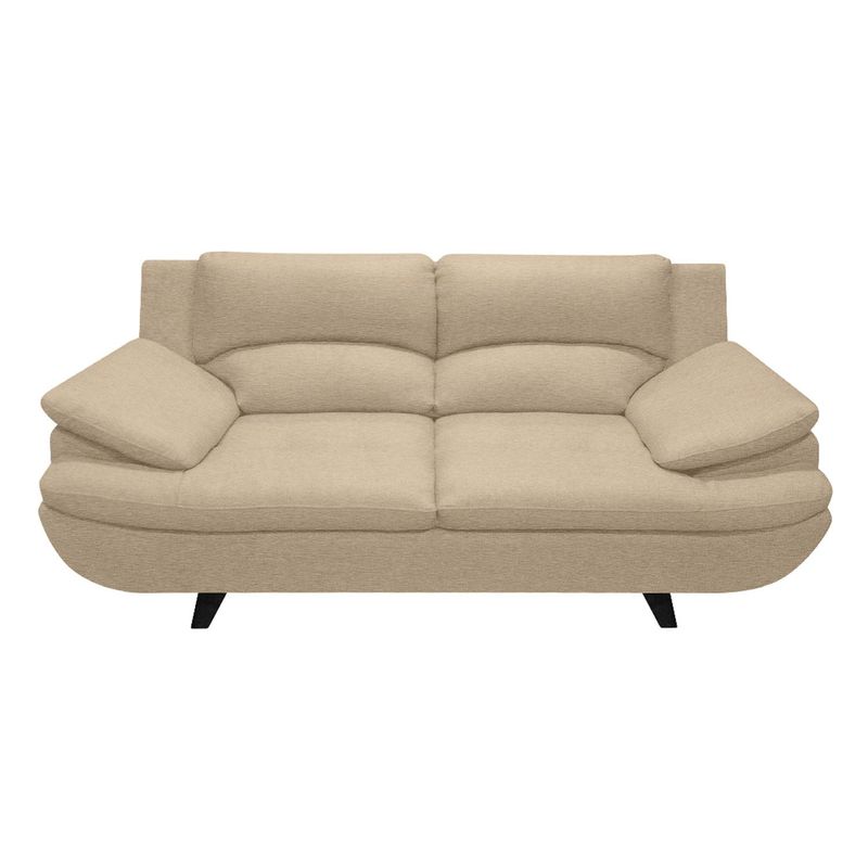 AMOBLANDO - Sofá Moderno en Microfibra 2 Puestos Cindy Beige 180 x 95 x 85 cm Amoblando - Mueble