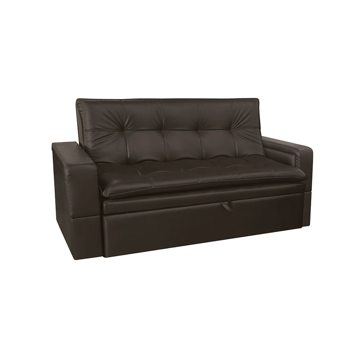 PULLMAN - Sofá Cama Moderno en Cuerina 2 Puestos Ethel 172 x 93 x 55 cm Amoblando