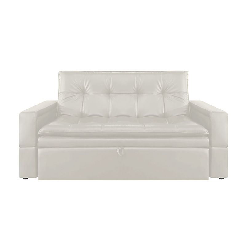 AMOBLANDO - Sofá Cama Moderno en Cuerina 2 Puestos Ethel 172 x 93 x 55 cm Amoblando
