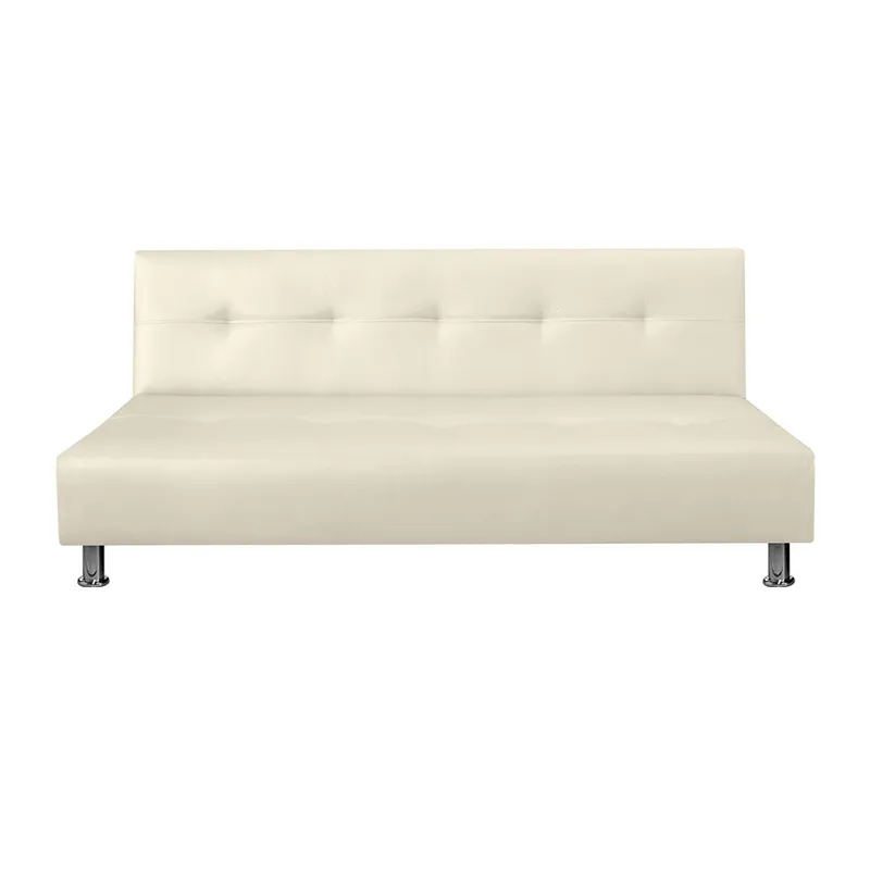 AMOBLANDO - Sofá Cama Moderno en Cuerina 2 Puestos Mauro 180 x 74 x 47 cm Amoblando