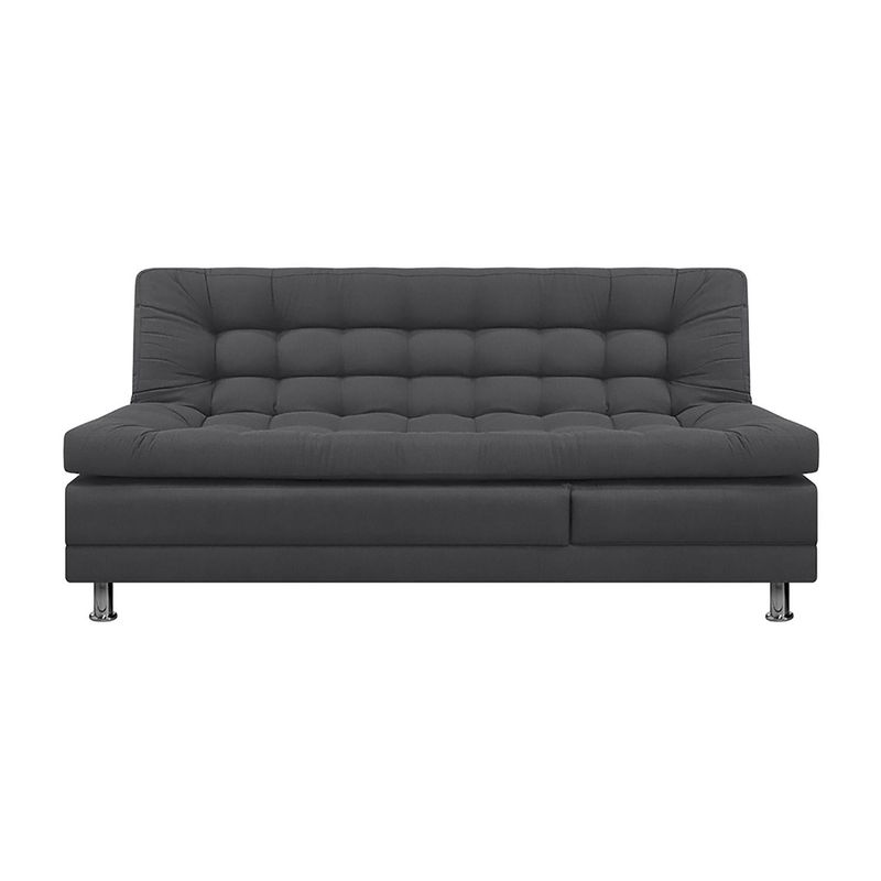 AMOBLANDO - Sofá Cama Moderno en Microfibra 2 Puestos Multi 180 x 82 x 52 cm Amoblando