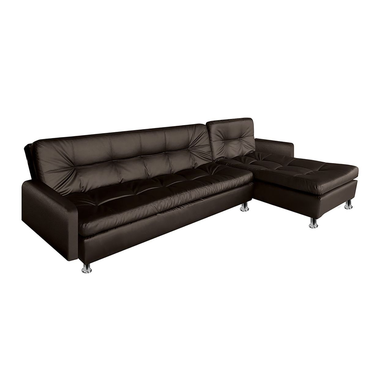 PULLMAN - Sofá Cama Moderno en Cuerina 3 Puestos Sophie 272 x 80 x 53 cm Amoblando