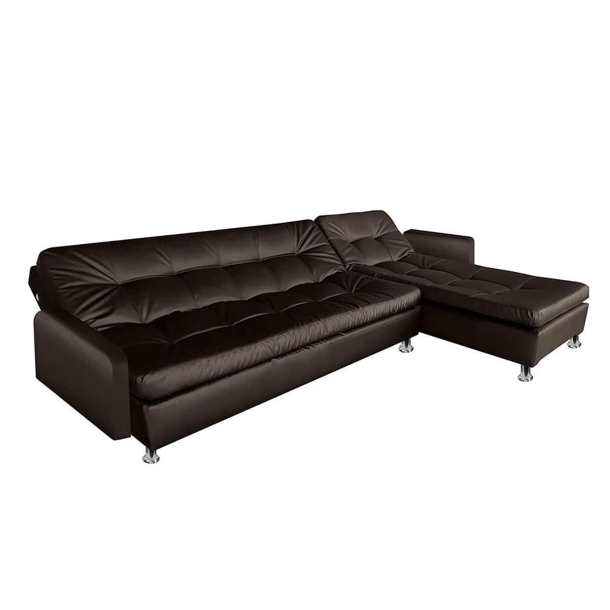 PULLMAN - Sofá Cama Moderno en Cuerina 3 Puestos Sophie 272 x 80 x 53 cm Amoblando