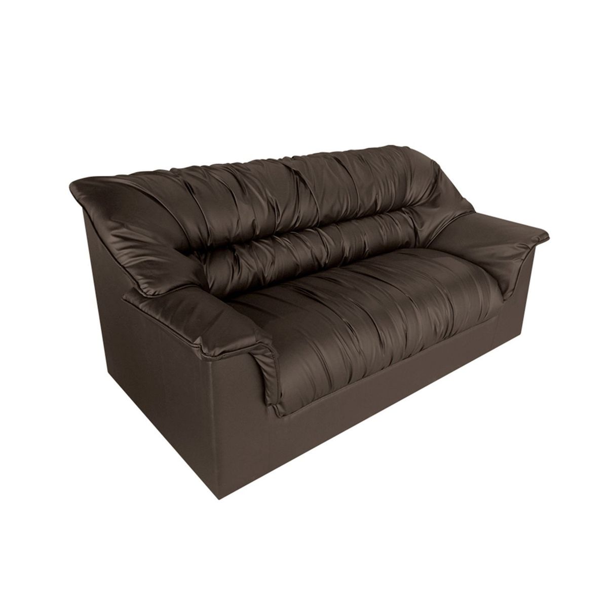 PULLMAN - Sofá Moderno en Cuerina 2 Puestos Vivir Beige 160 x 86 x 76 cm Amoblando - Mueble