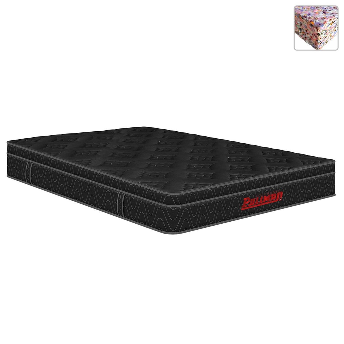 PULLMAN - Colchón King Ultra firme Espuma CasataEUUMNg 200 cm x 200 cm Pullman