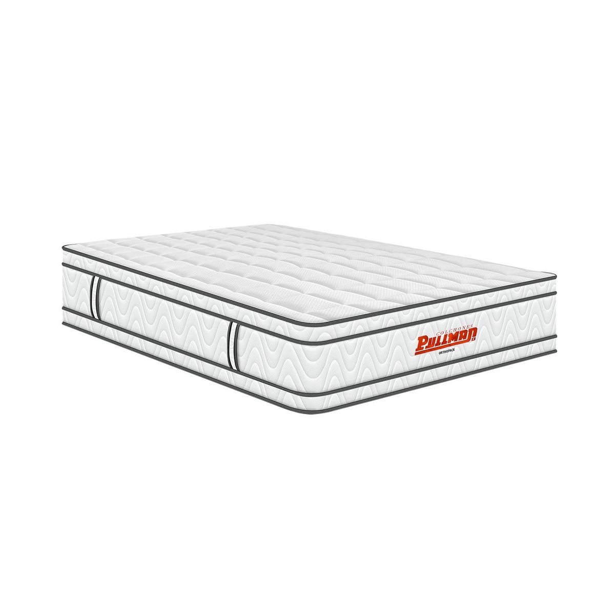 PULLMAN - Colchón Doble Firmeza Media Ortopédico Resortado con Pillow Orthopack Euro 140 x 190 cm Colchones Pullman
