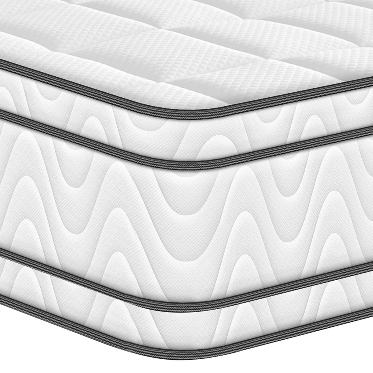 PULLMAN - Colchón Doble Firmeza Media Ortopédico Resortado con Pillow Orthopack Euro 140 x 190 cm Colchones Pullman