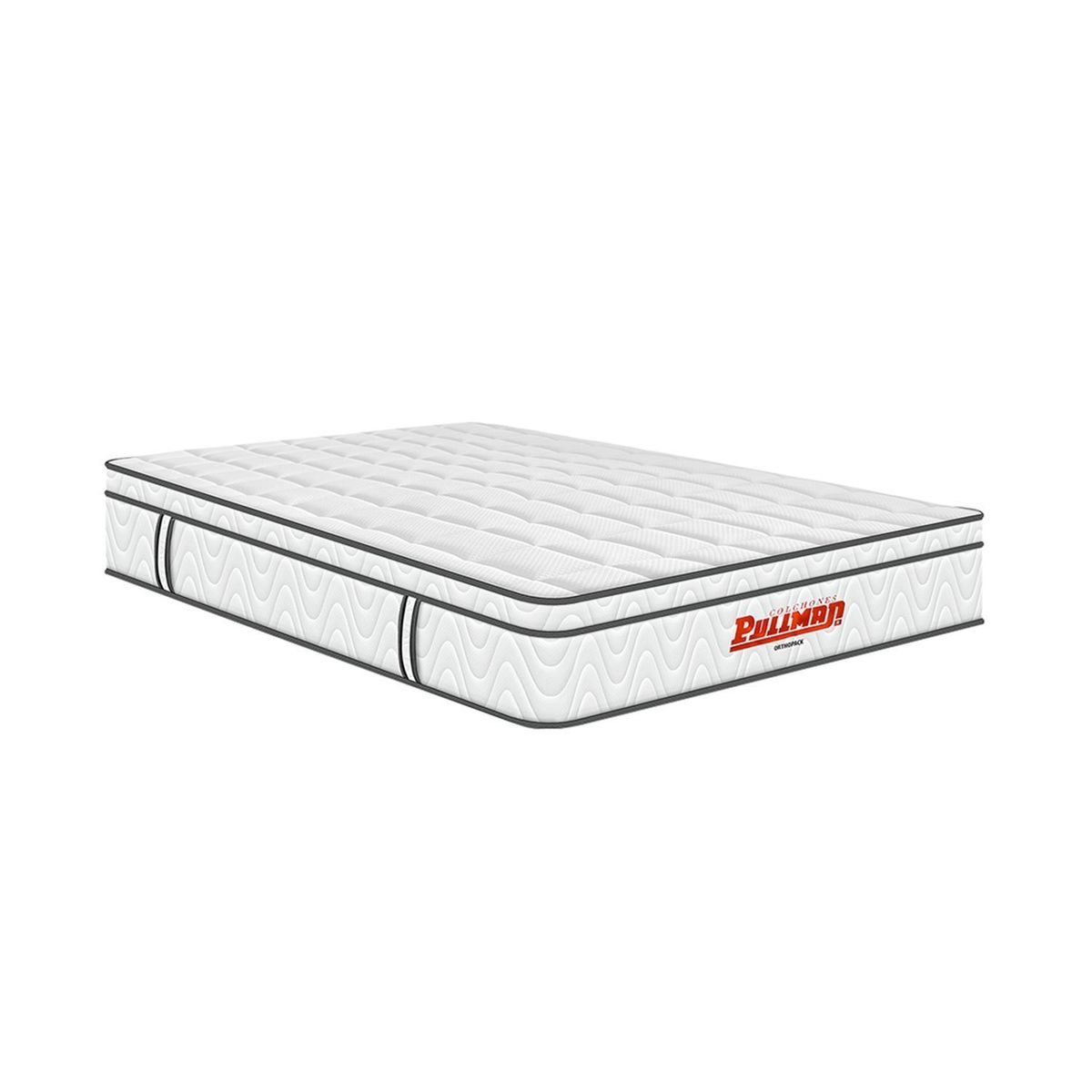 PULLMAN - Colchón Doble Firmeza Media Ortopédico Resortado con Pillow Orthopack Euro U 140 x 190 cm Colchones Pullman