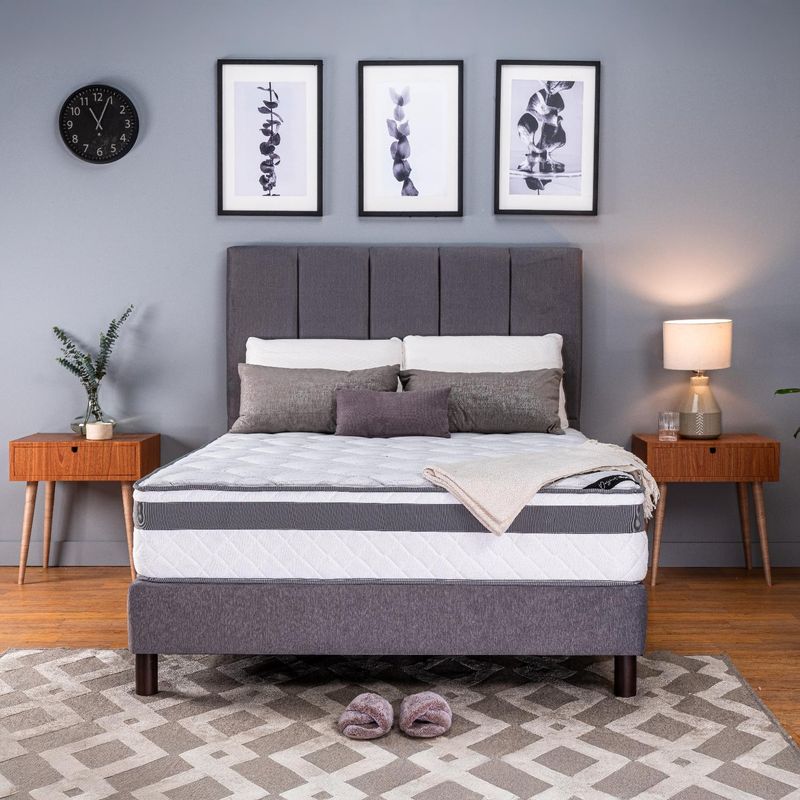 COLCHONES SPRING - Colchón Spring Semidoble Firmeza Media Ortopédico Resortado Duna 120 x 190 cm + Almohada