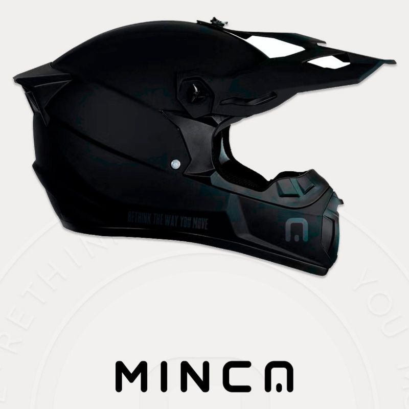 MINCA - Casco para patineta eléctrica Full Face Minca Talla XL