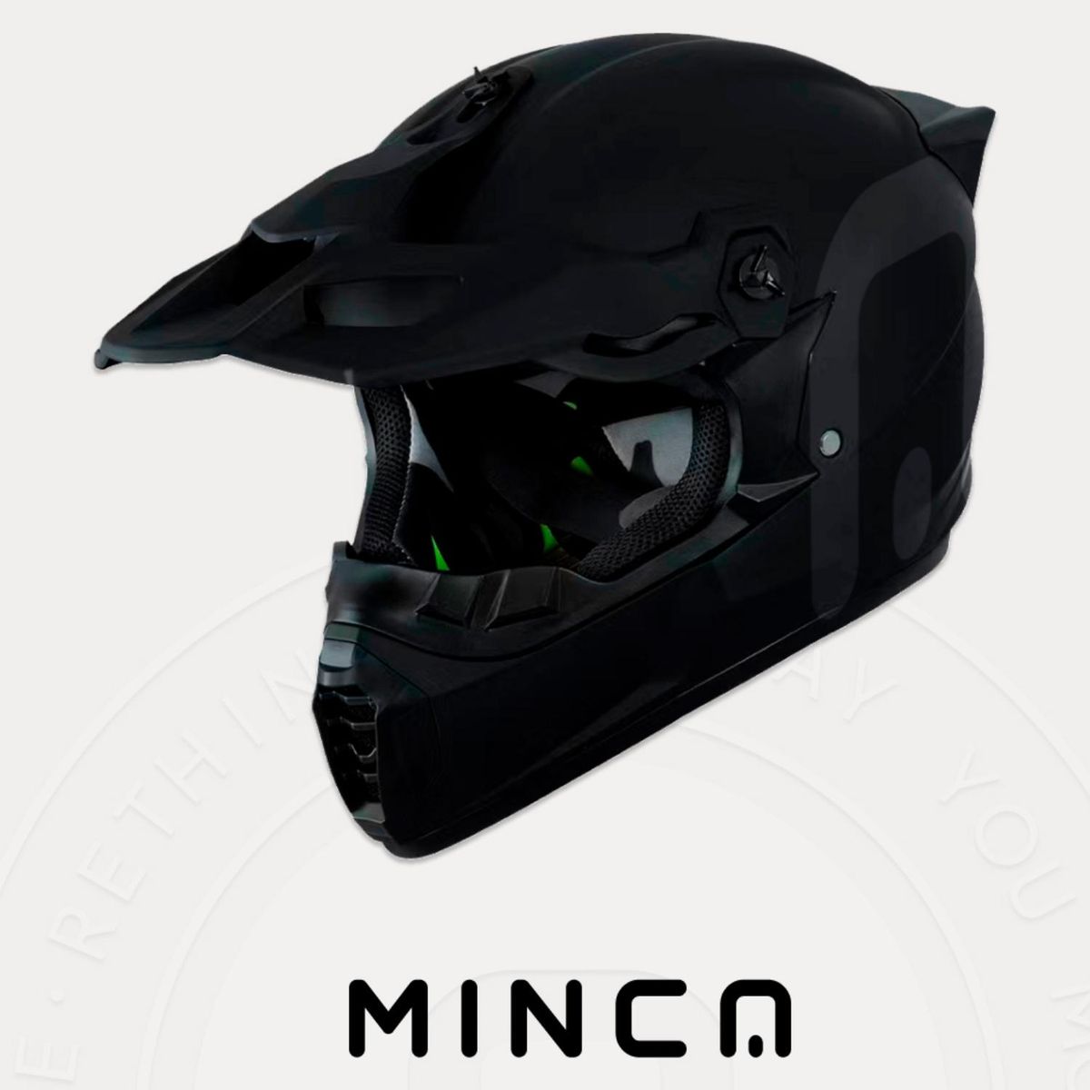 MINCA - Casco para patineta eléctrica Full Face Minca Talla XL