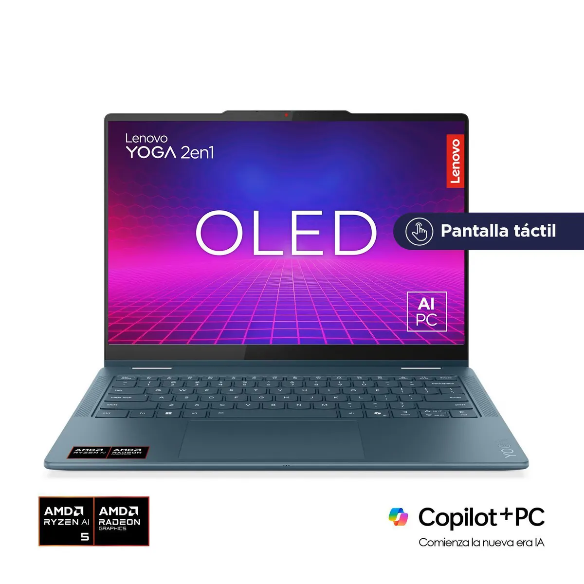 LENOVO - Portátil Lenovo Yoga 7 2en1|AMD Ryzen AI 5 | 16GB de RAM | 512GB SSD de Almacenamiento | Windows 11 | Pantalla 14 pulgadas Touch | Y7 | Computador Portátil 
