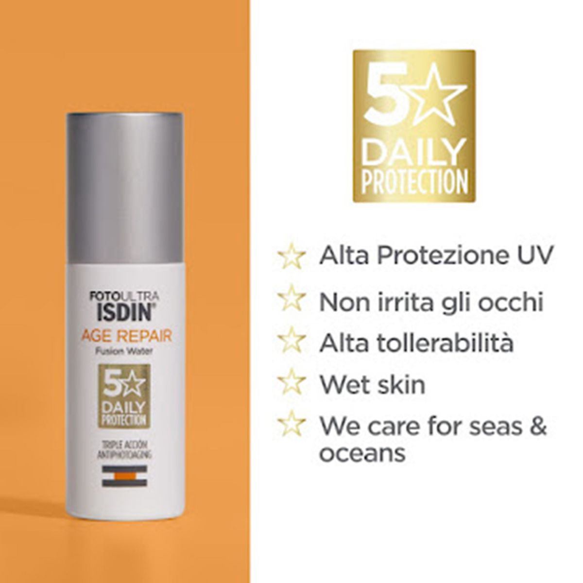 ISDIN - Set Fotoprotector Pack Age Repair +Uv Mineral Brush Isdin Incluye 2 productos 