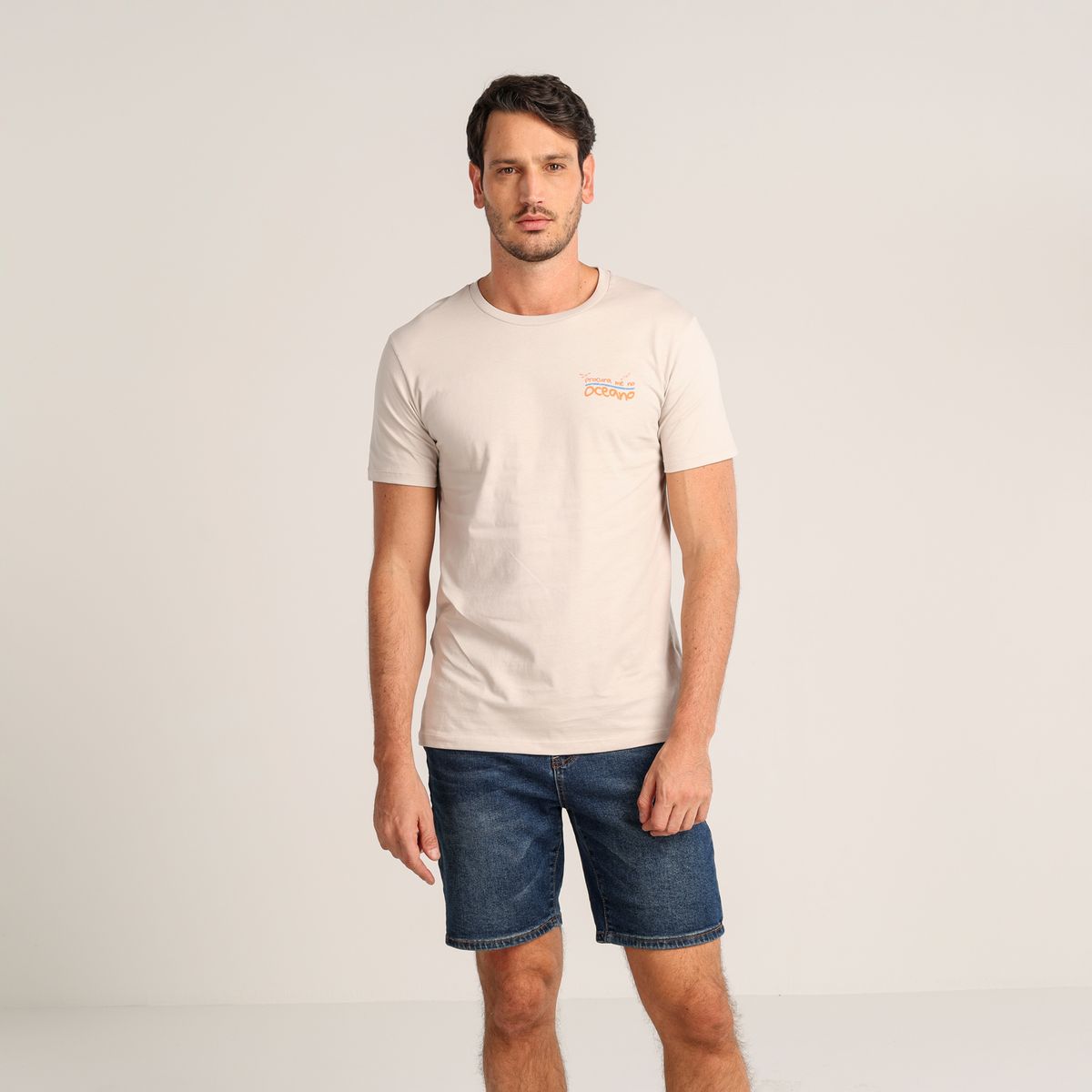 CASCAIS - Camiseta Hombre Manga corta con Estampado Algodón Cascais.