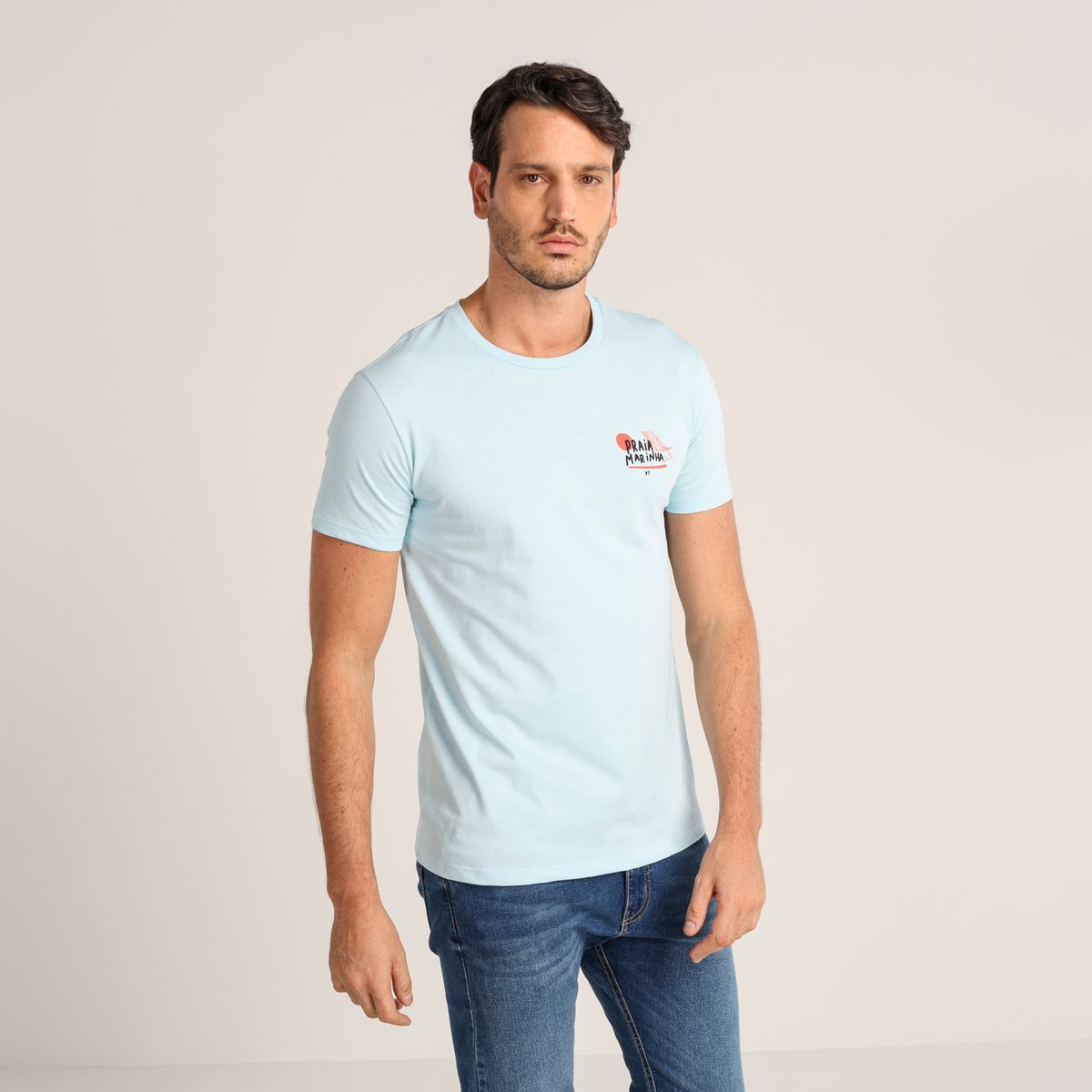 CASCAIS - Camiseta Hombre Manga corta con Estampado Algodón Cascais.