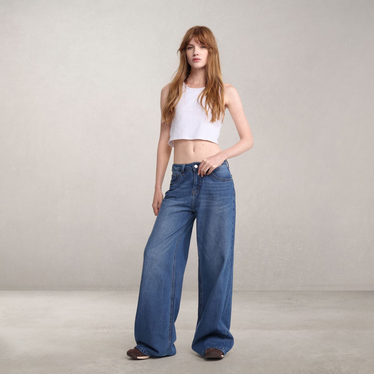 DENIMLAB - Jean Wide leg Mujer Tiro alto Denimlab