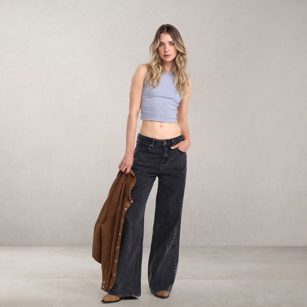 DENIMLAB - Jean Wide leg Mujer Tiro alto Denimlab