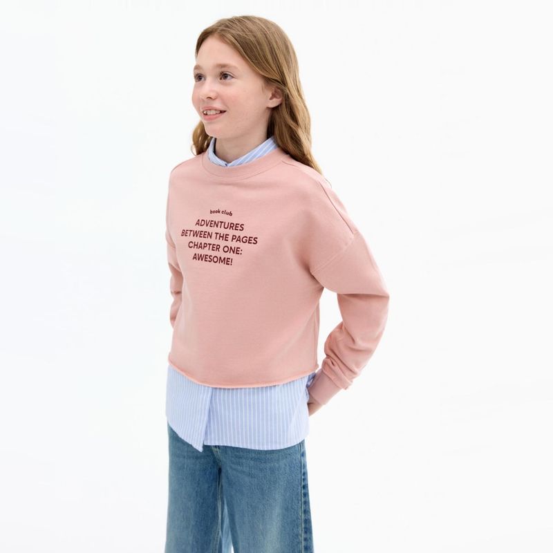 MANGO - Saco para Niña con Estampado de Algodón MANGO