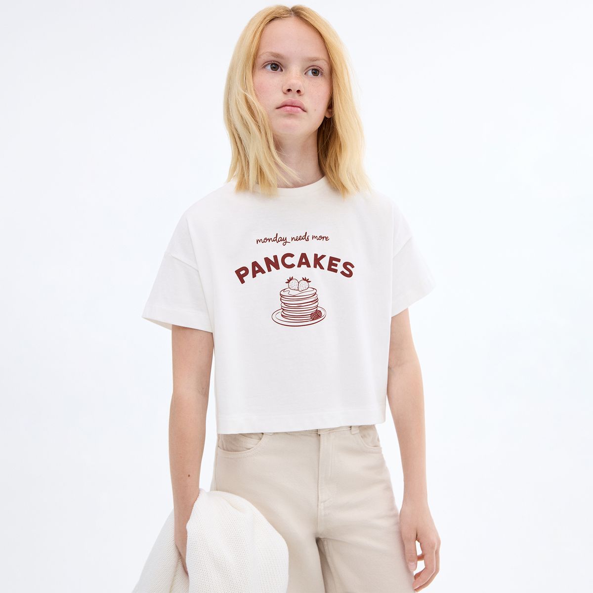 MANGO - Camiseta para Niña con Estampado Manga corta de Algodón MANGO