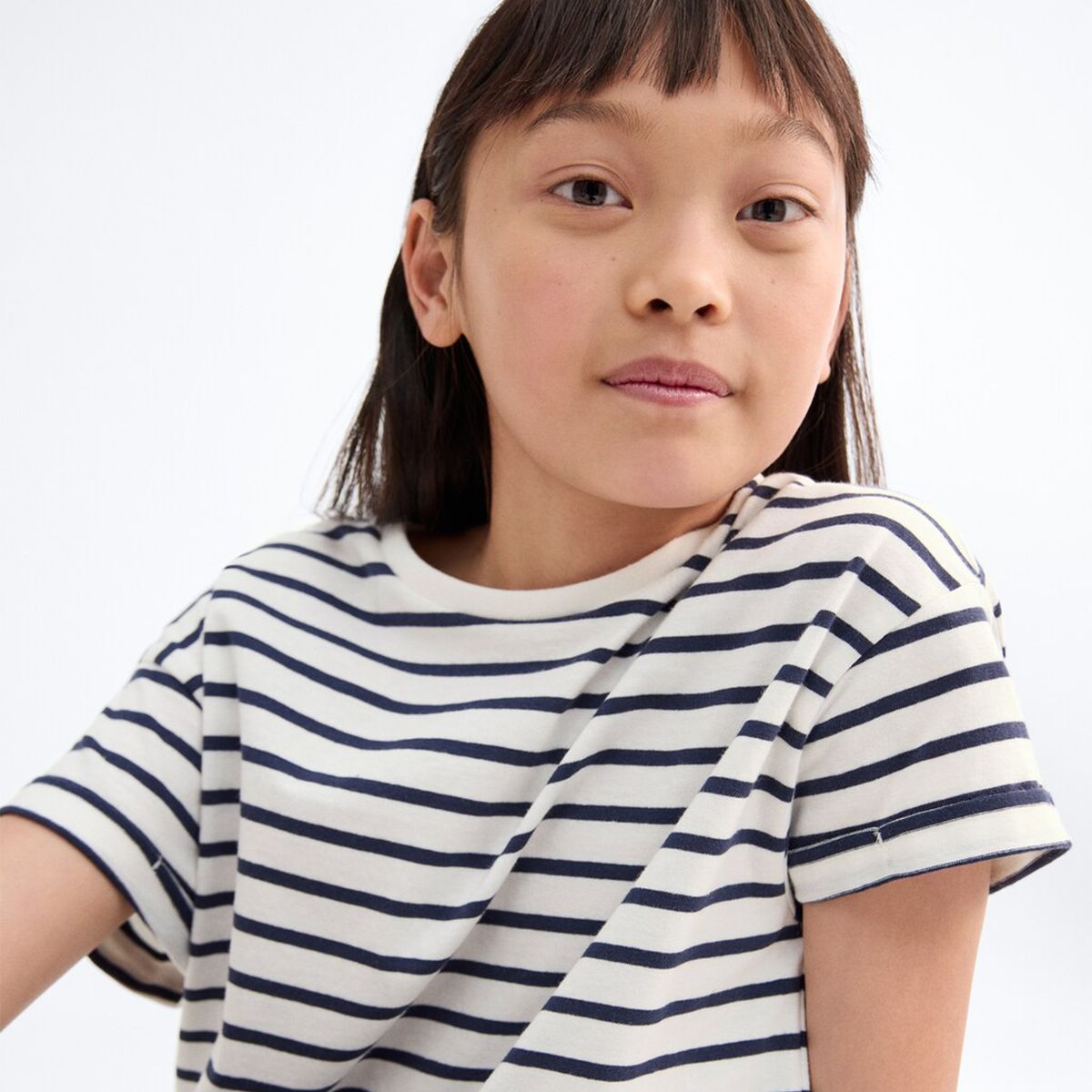 MANGO - Camiseta para Niña Manga corta de Algodón MANGO