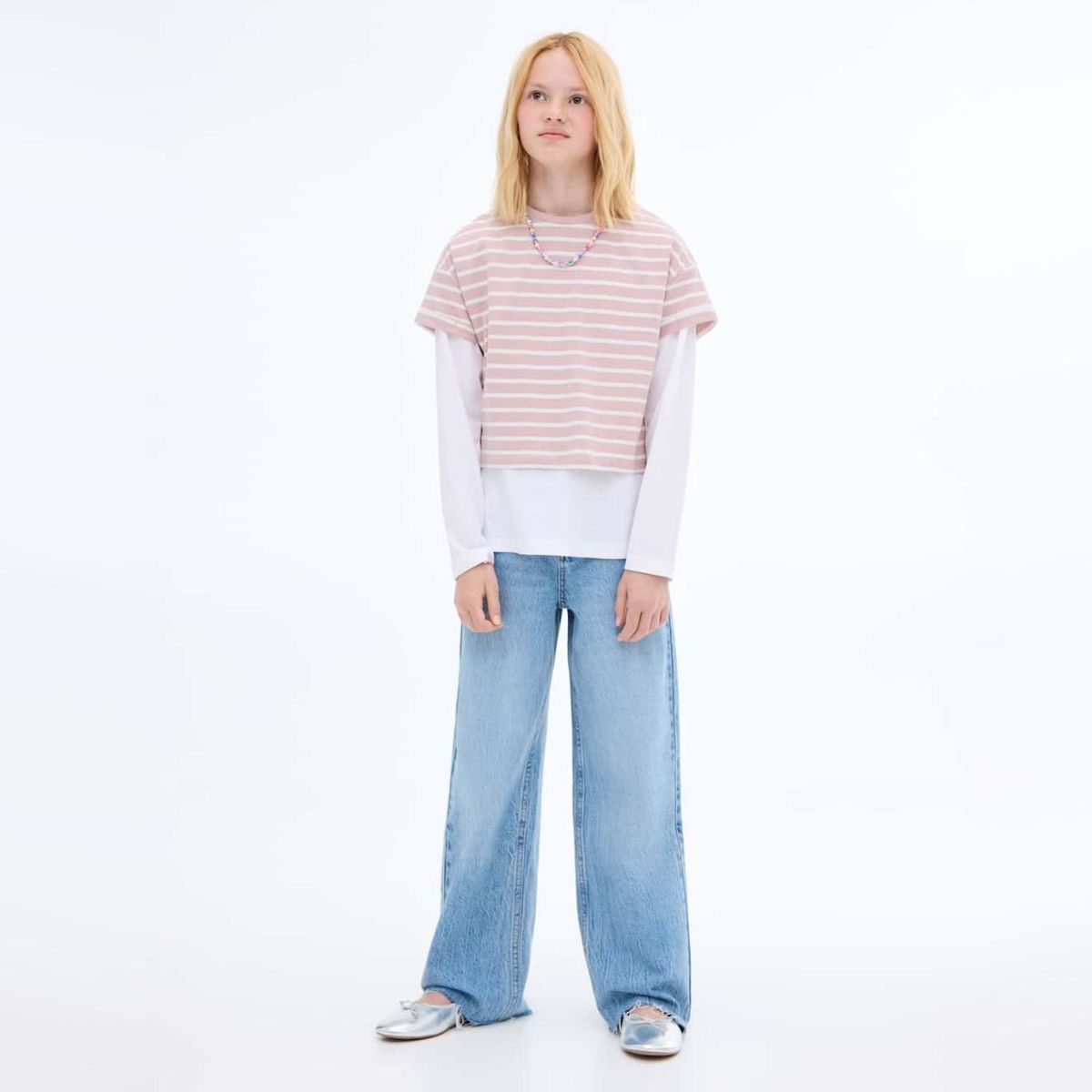 MANGO - Camiseta para Niña Manga corta de Algodón MANGO