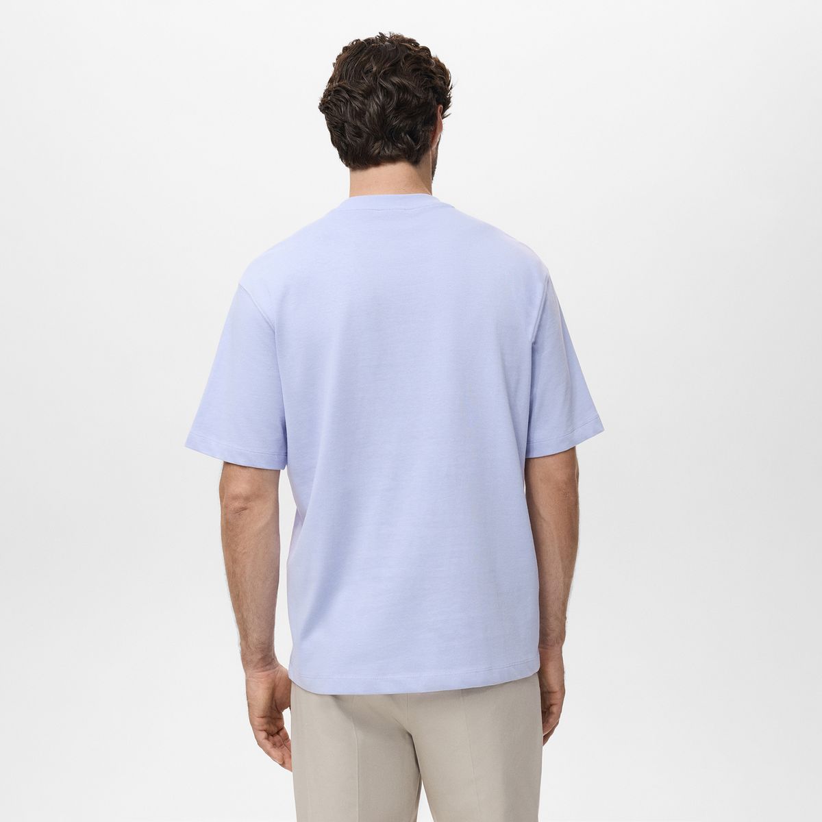 MANGO - Camiseta Hombre de Algodón MANGO