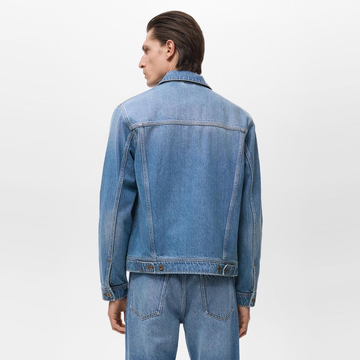 MANGO - Chaqueta de jean Hombre Denim Slim MANGO