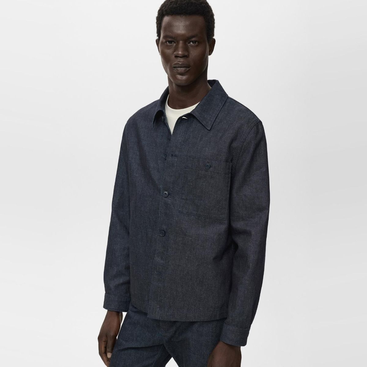 MANGO - Sobrecamisa Hombre Denim MANGO