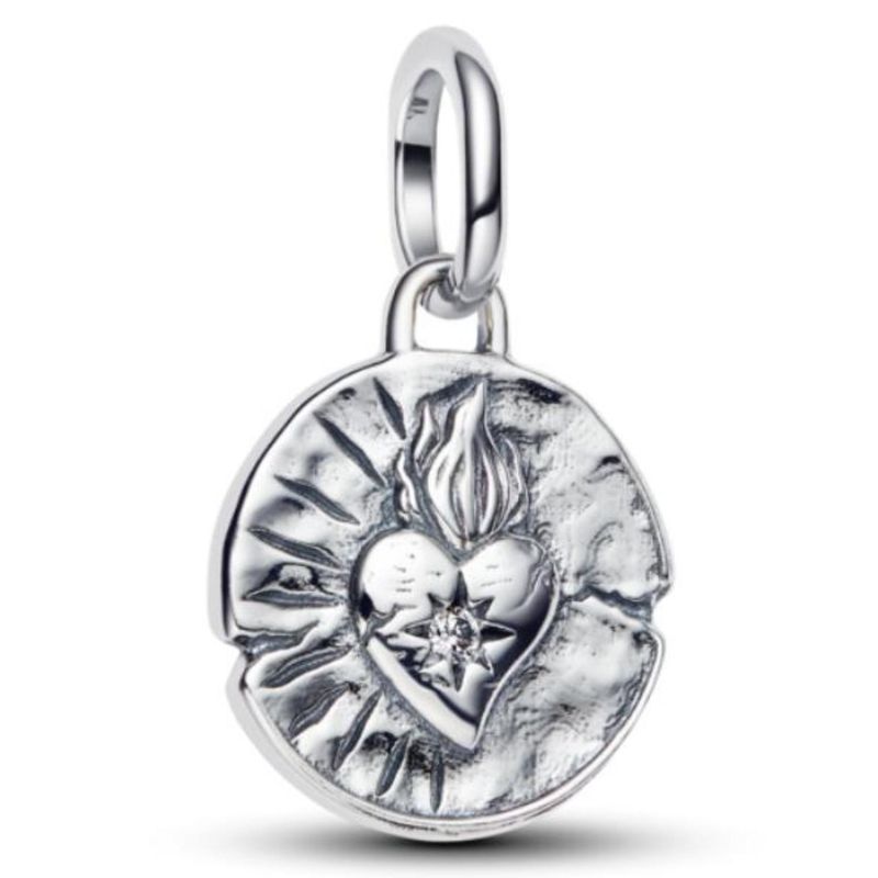 PANDORA - Charm Medallón con Corazón Pandora Plata Esterlina