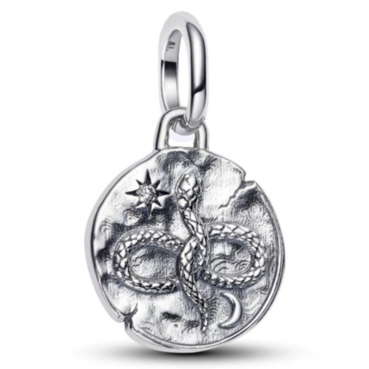 PANDORA - Charm Medallón Serpiente Infinita Pandora Plata Esterlina