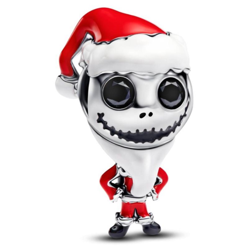 PANDORA - Charm Jack Skelllington Del Extraño Mundo De Jack De Disney Pandora Plata Esterlina