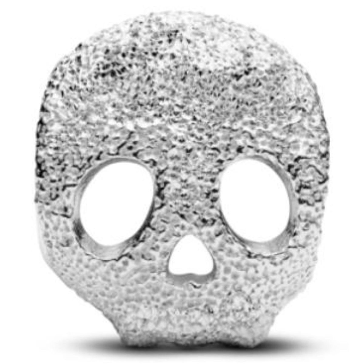 PANDORA - Mini Charm Calavera Con Textura Pandora Plata Esterlina