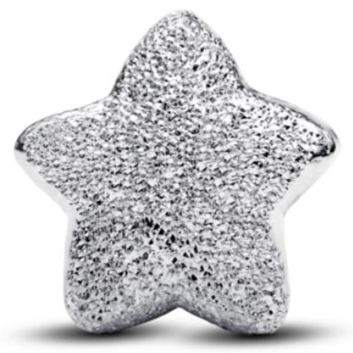 PANDORA - Mini Charm Estrella Con Textura Plateado Pandora Plata Esterlina