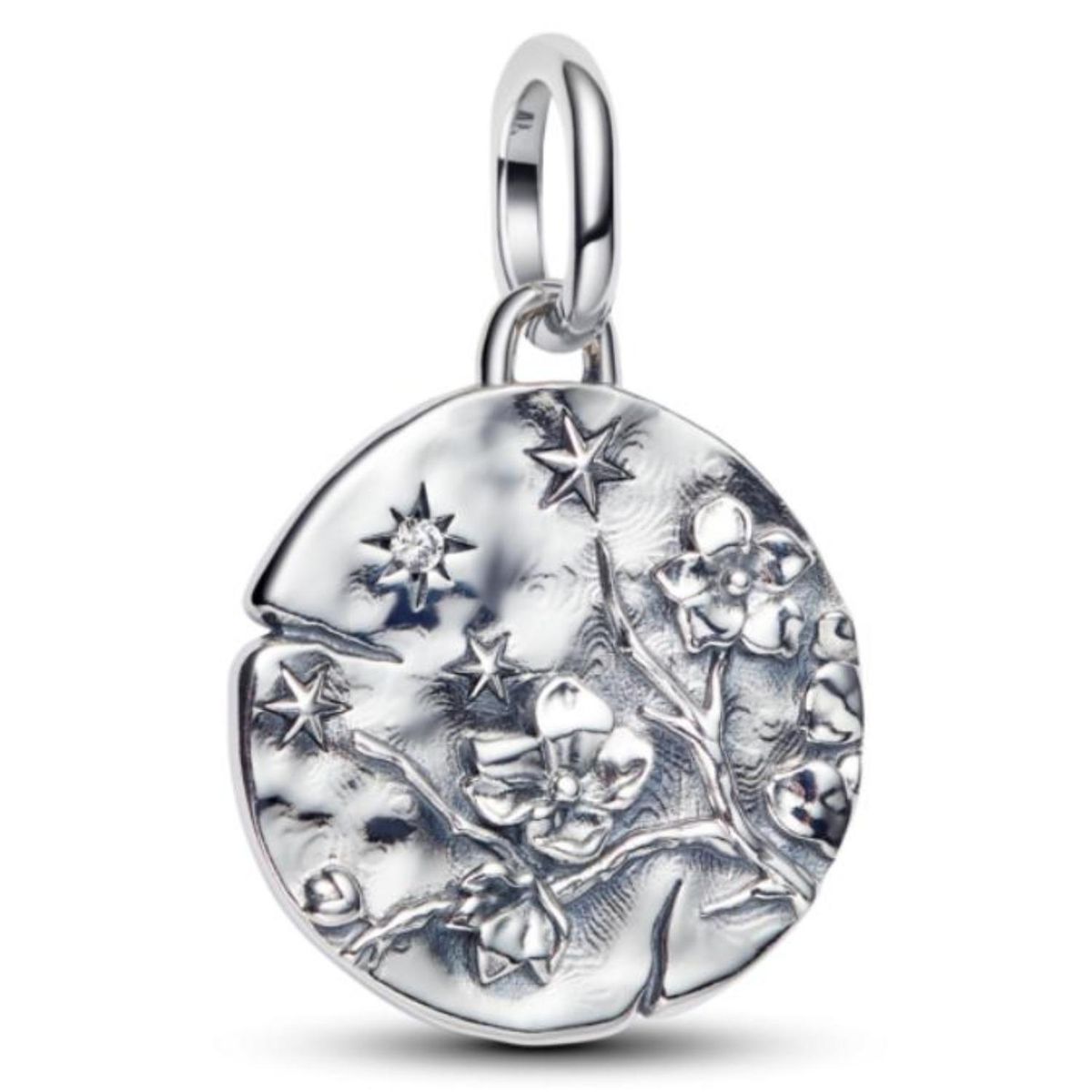 PANDORA - Charm Medallón Flor De Cerezo Pandora Plata Esterlina