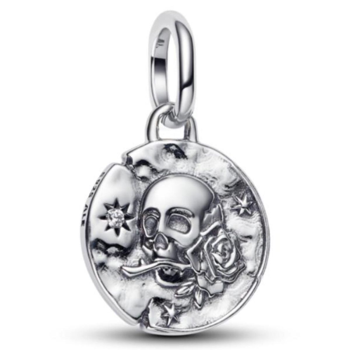 PANDORA - Charm Medallón Calavera Pandora Plata Esterlina