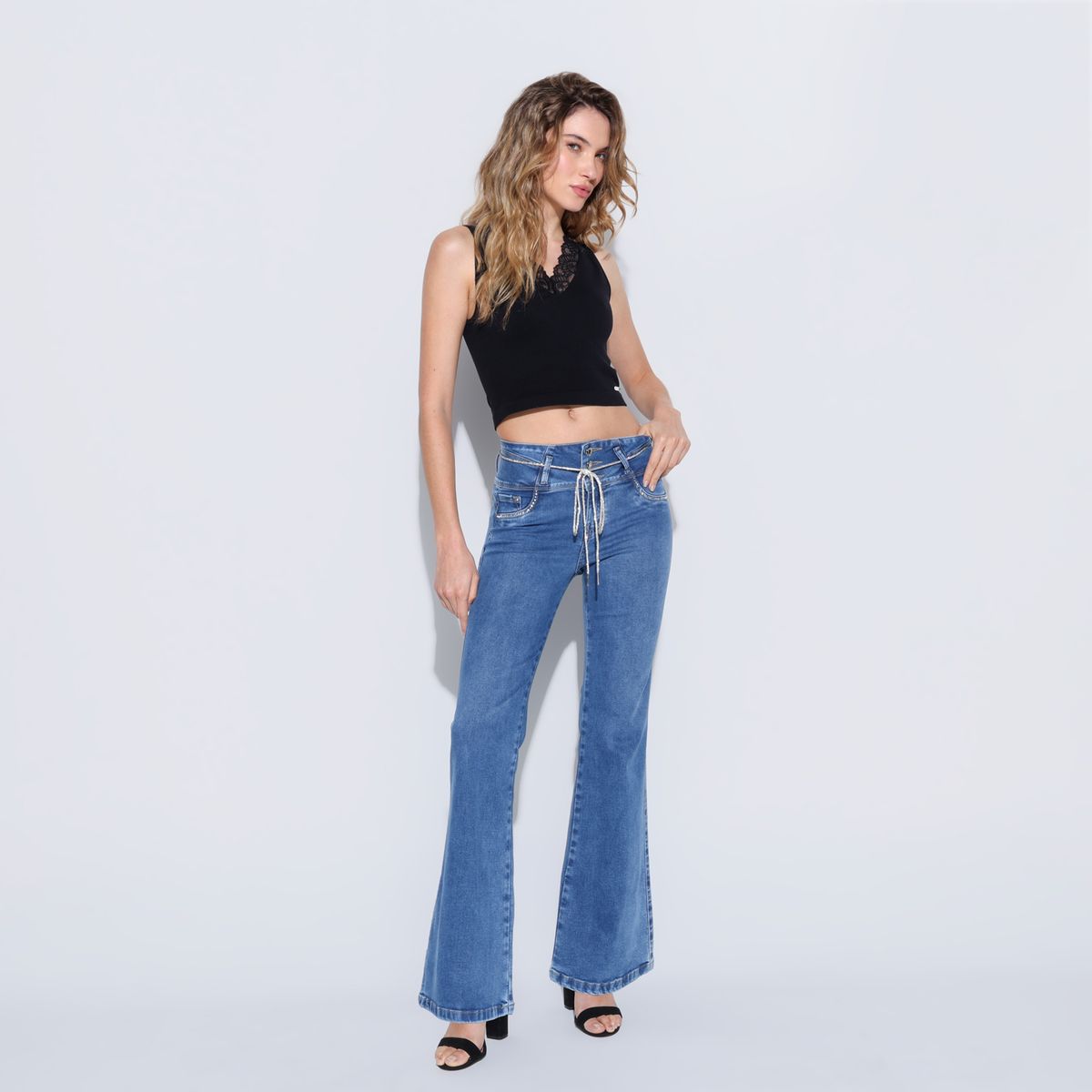 MOSSIMO - Jean Flare Mujer Tiro bajo Mossimo