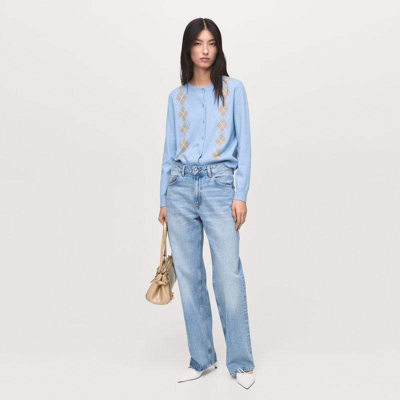 MANGO - Saco Mujer con Estampado MANGO