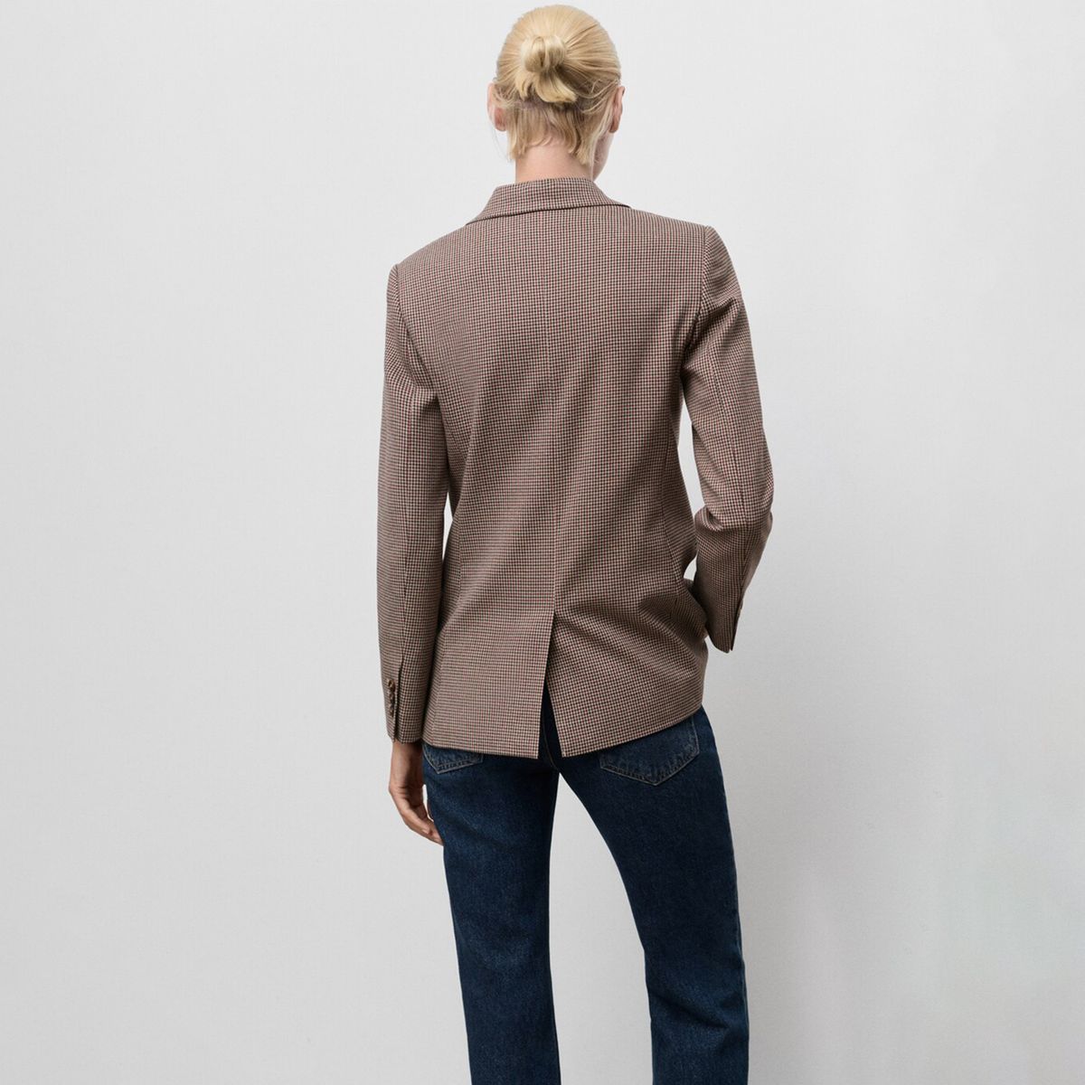 MANGO - Blazer Mujer de Cuadros MANGO