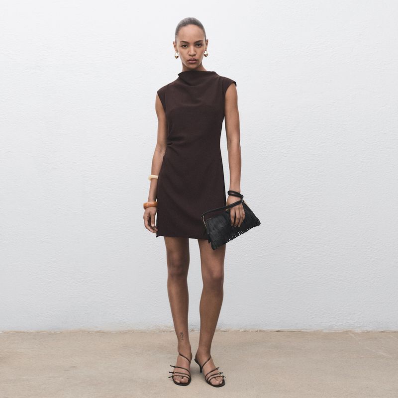 MANGO - Vestido Mujer Corto Casual MANGO