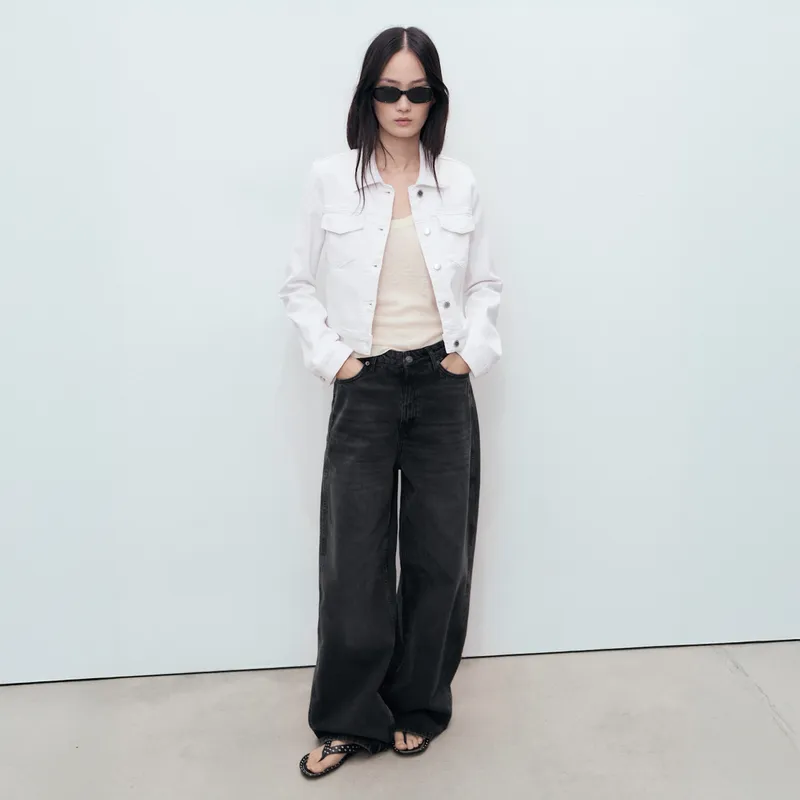 MANGO - Chaqueta Mujer de Algodón MANGO