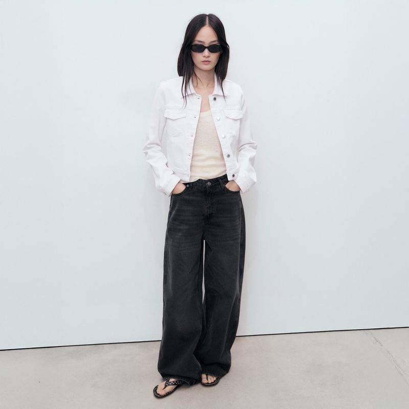 MANGO - Chaqueta Mujer de Algodón MANGO
