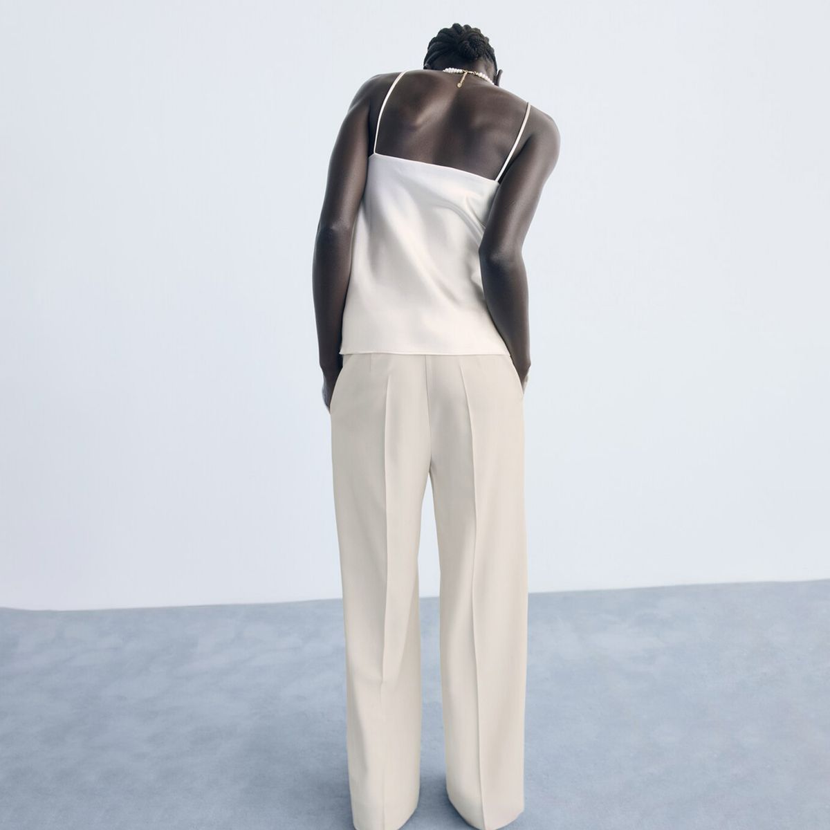 MANGO - Pantalón Recto Mujer Tiro medio MANGO