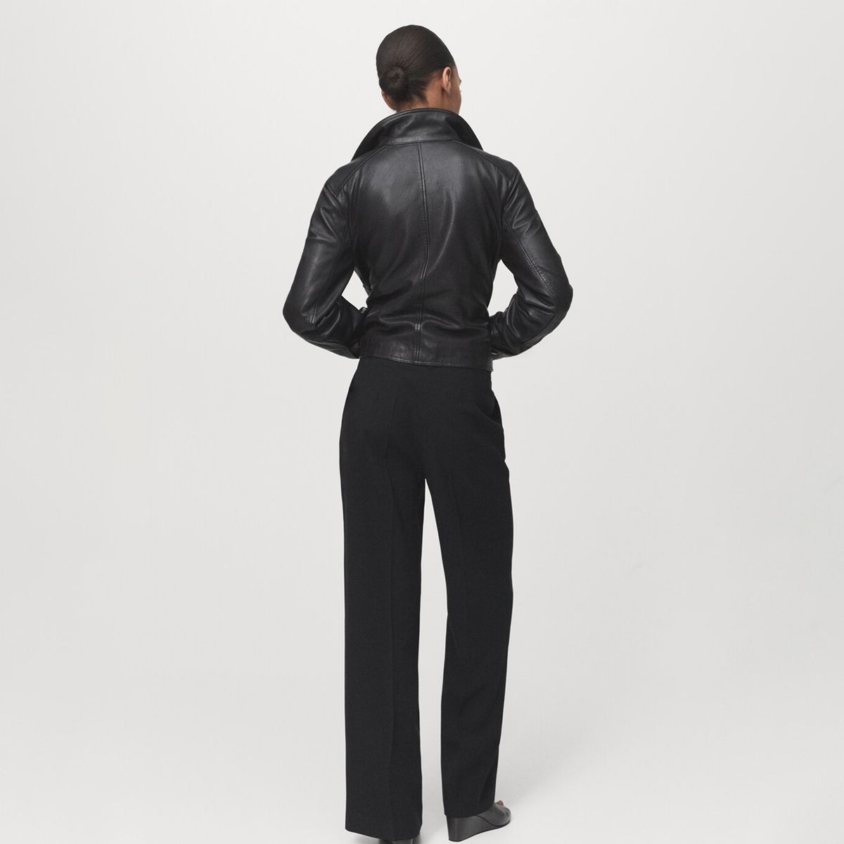 MANGO - Pantalón Recto Mujer Tiro medio MANGO