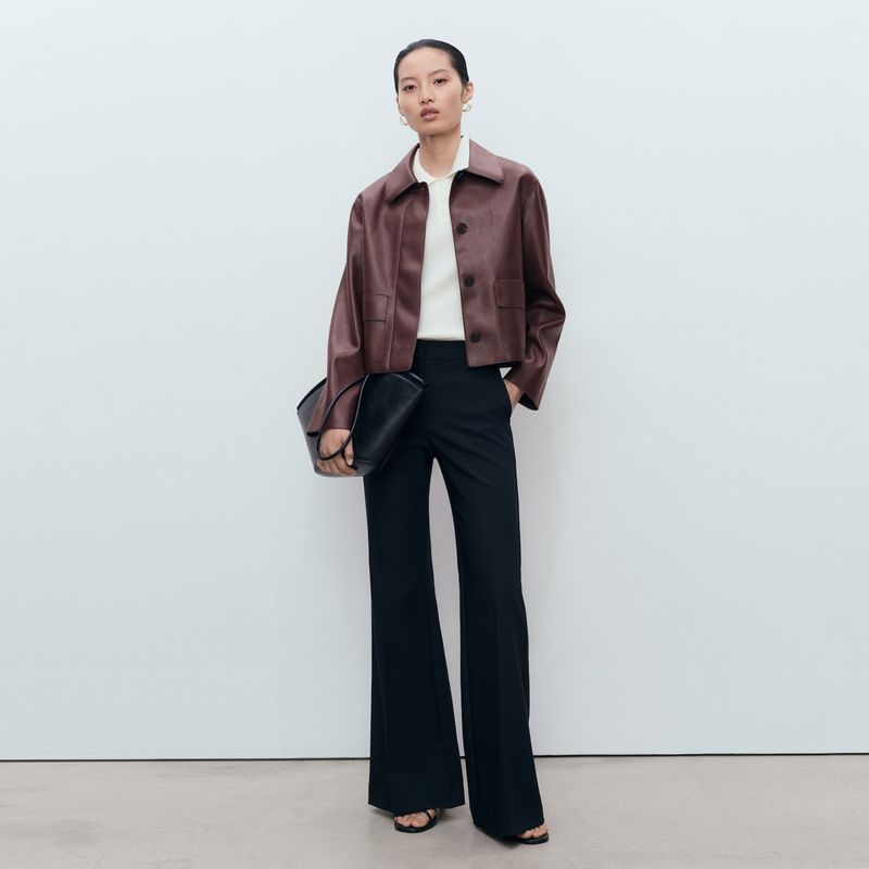 MANGO - Chaqueta Efecto cuero Mujer Efecto cuero MANGO