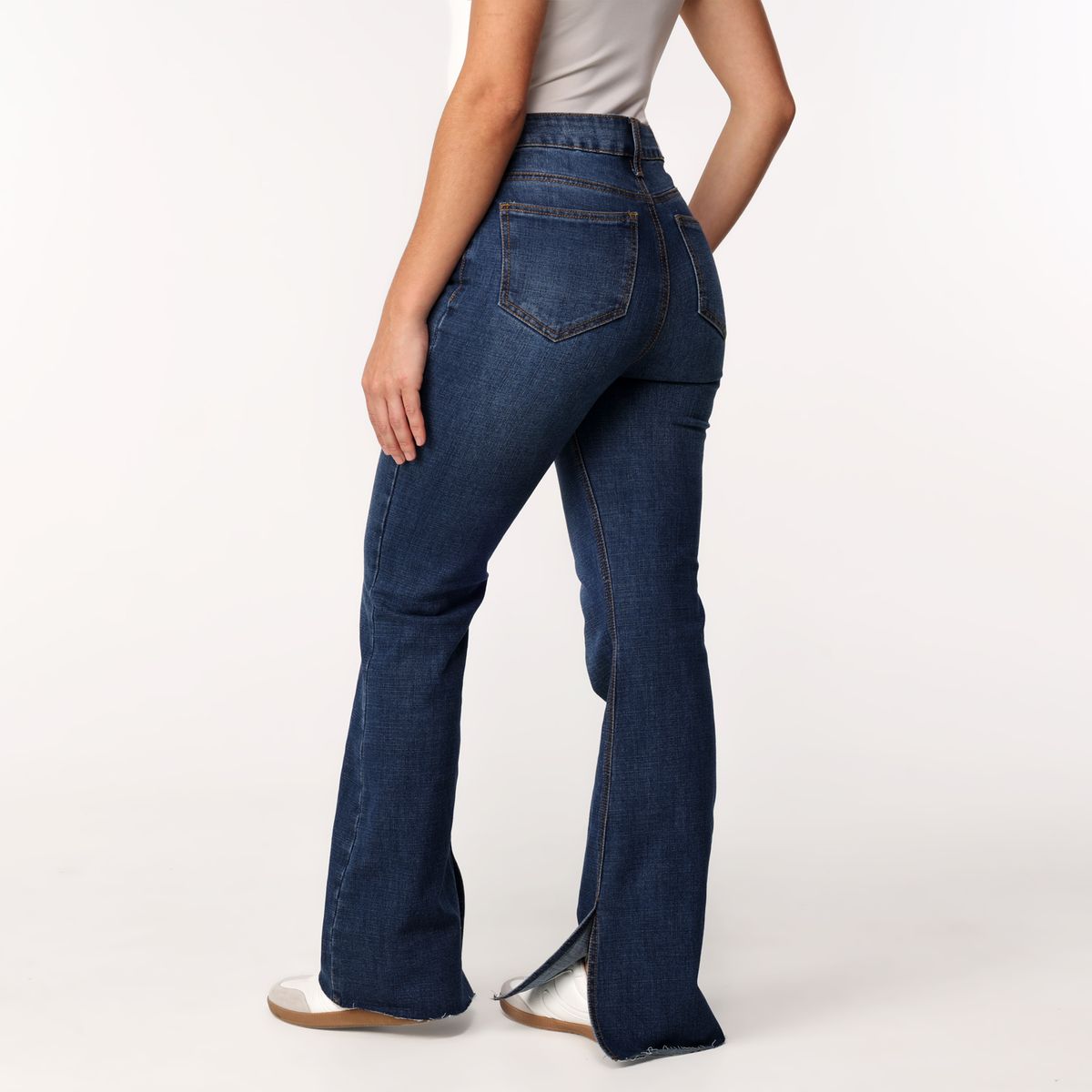 SYBILLA - Jean Flare Mujer Tiro alto Denim Sybilla 