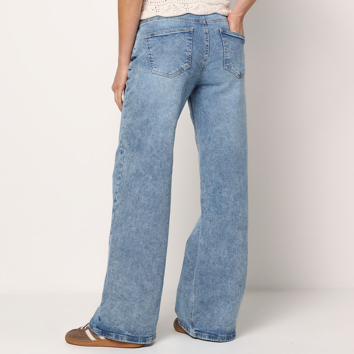 SYBILLA - Jean Wide leg Mujer Tiro alto Sybilla