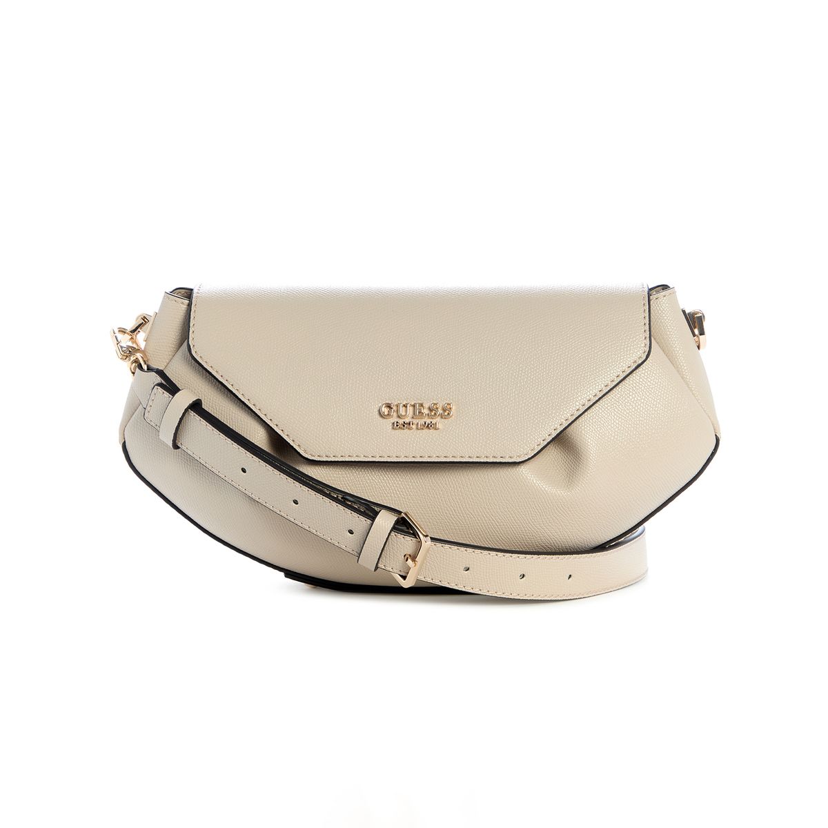 GUESS - Cartera GUESS para Mujer CROSS BODY AMORETTE FLAP CROSSBODY LIGHT TAUPE
