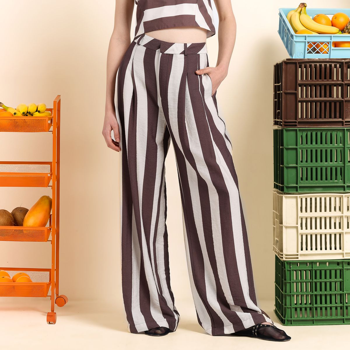 SYBILLA - Pantalón Recto Mujer Tiro medio Sybilla