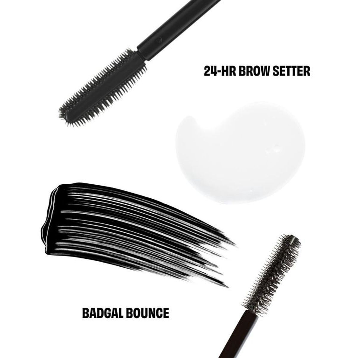 BENEFIT - Kit Game, Set, Bounce: Gel cejas 24Hr Brow Setter + Pestañina BadGal Bounce